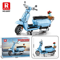 Reobrix 11037 2025 Nuevo Moc City Creative Roman Holiday, Modelo de Motocicleta, Bloques de Construcción, Juguetes de Ensamblaje DIY, Regalos para Niños, Sets de Bloques de Construcción