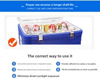 Glacière isotherme portable épaissie 60L orange, qualité alimentaire PE, avec boucle de suspension, pour camping et pique-nique – Offre Spéciale