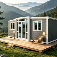 Casas Prefabricadas Modulares Plegables de Doble Ala Estándar, Contenedor Expandible Plegable de 40 pies Personalizado