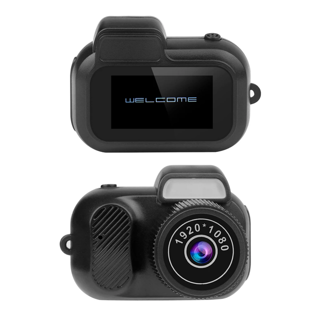 Y3000 1080P HD Mini Kids Thumb Camera Vintage Retro Photography Camera Micro Camcorder CCD Student Digital Camera With Key Chain