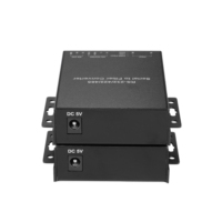 Convertidor de RS232 RS485 RS422 a Fibra 3 en 1, Módem de Datos Seriales RS-232/485/422 a Fibra Óptica