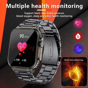 <span class=keywords><strong>LIGE</strong></span> Men 1,96 ''HD Smart Watch Monitor saludable BT Call Fitness impermeable Sports Smartwatch para IOS Android Phone 2023 - Product Image 6