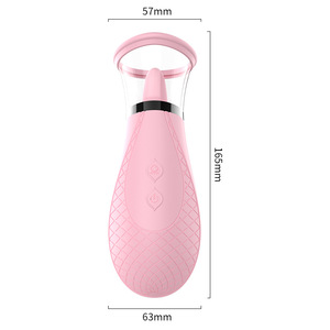 Sexspielzeug Handgehaltener Leck-Zungen-Vibrator für Brustwarzen Frauen Klitoris-Sauger Oral-Leck-Massagegerät für Frauen - Product Image 5