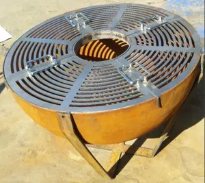 Açık corten çelik avrupa barbekü ızgara metal barbekü çukur barbekü ızgara açık corten çelik ateş çukuru