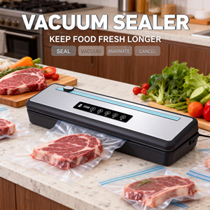 Emballage sous vide externe double usage EW300B EU pour produits alimentaires humides et secs avec qualité de scellage professionnelle Dual-Pu - Product Image 3