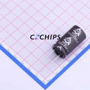 Condensateur électrolytique en aluminium à montage traversant NFC 200V330 18*31.5, D18xL31.5mm 330uF 20% 200V 906mA-120Hz - Product Image 1