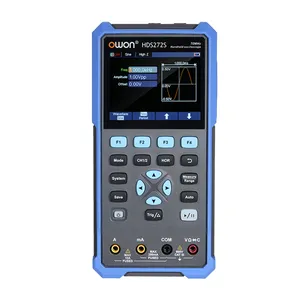 OWON HDS272S 3-in-1 오실로스코프 멀티미터 파형 발생기 2CH 70MHz 대역폭 20000 카운트 휴대용 디지털 멀티미터