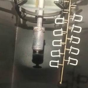 Las mejores ventas, cabina de pintura en polvo, cabina de pintura en polvo electrostática, silla de guitarra de madera, tratamiento de superficie de cuna <span class=keywords><strong>para</strong></span> bebé - Product Image 6