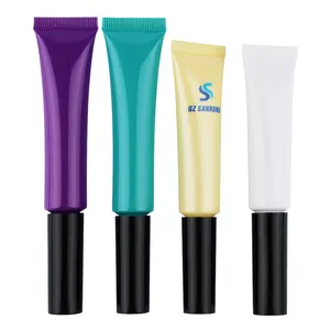 Custom Empty Mascara Tube plastic cosmetic packaging Manufacturers Surface Handling Offset printing with wand brush