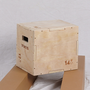 Tellus tập thể dục plyometric hộp cho Crossfit đào tạo bằng gỗ Plyo nhảy Phụ kiện cho tập luyện và đào tạo kích cỡ 20/24/30 - Product Image 4