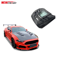 Mustang Capot en fibre de carbone pour 2018-2023Ford Mustang Capot transparent en fibre de carbone modifié