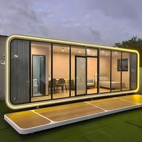 Cabane en bois préfabriquée, maison intelligente modulaire, conteneur, maison préfabriquée légère et mobile, solution de villa préfabriquée