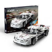 Blocs de construction Voiture de sport Lightning C52021 CaDA 357 pièces DIY Assemblage Jouet de voiture à tirer en arrière Cadeau pour enfants Compatible avec les briques