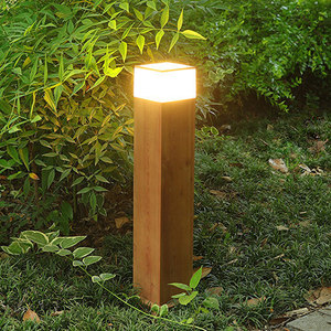 Lampe de jardin LED à effet bois, étanche IP55, pour allée extérieure - Product Image 2