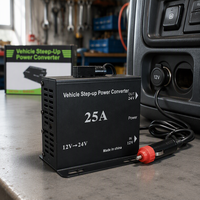 Convertisseur de puissance KUERL pour véhicule, 12V vers 24V, 25A, convertisseur DC-DC, alimentation automobile pour mise à niveau et modernisation