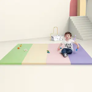 Double Sided Playmat XPE Foam Foldable folding Baby Play Crawling Mat