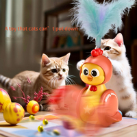 Jouets et accessoires pour animaux de compagnie jouets pour animaux de compagnie vente chaude gobelet chat auto-soulagement artefact chat bâton plume bâton chaton chat animal de compagnie