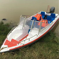 Bateau de pêche en mer, design populaire mondial, bateau rapide en fibre de verre, équipement de loisirs en plein air pour hôtel, parc d'attractions, quai flottant