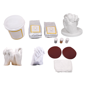 <span class=keywords><strong>Kit</strong></span> de <span class=keywords><strong>moulage</strong></span> <span class=keywords><strong>3D</strong></span> en argile artificielle pour empreintes de mains, souvenir de bébé pour cadeau familial, vente en gros - Product Image 1
