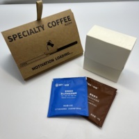 Boîte en carton blanc pour emballage de café liquide en sachet souple, avec pelliculage mat, pliage facile et logo en relief – Vente en gros