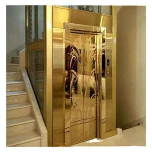 Mini elevador moderno de 2 pisos <span class=keywords><strong>para</strong></span> casa, Unidad de CA sin engranajes <span class=keywords><strong>para</strong></span> villas, elevador de escaleras con precio económico - Product Image 1