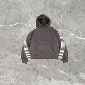 Conjunto informal de dos piezas unisex para otoño, conjunto cálido para correr, Sudadera con capucha y pantalones de punto multicolor con estampado de letras, tela de felpa - Product Image 5