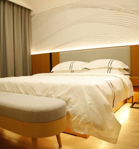 Bilido <span class=keywords><strong>Deluxe</strong></span> cama de matrimonio para Holiday Inn estándar cadena de hoteles muebles de madera moderna para dormitorio Suite apartamento habitación de hostal cama - Product Image 6
