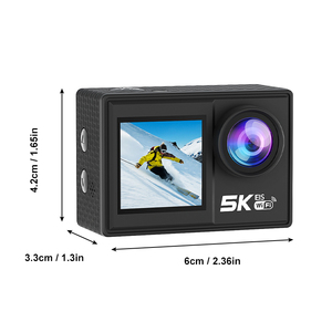Caméra d'<span class=keywords><strong>action</strong></span> 5K 30FPS 4K 60FPS 50MP <span class=keywords><strong>Moto</strong></span> Vlogging stabilisation EIS double écran 170 ° grand Angle 30M caméra d'<span class=keywords><strong>action</strong></span> étanche - Product Image 6
