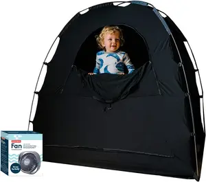 Blackout Crib Inflatable Tent Breathable Fabric Tents To Stop Baby From Climbing Out