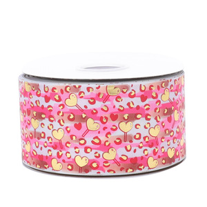 HSDRIBBON 75MM 3 pulgadas HSD-Genuine Love & Hearts Series Holograma Impreso Grosgrain Ribbon - Product Image 2