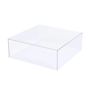 Custom Clear Acrylic Cake <strong>Box</strong> Stand Transparent Display <strong>Box</strong> Pedestal <strong>Riser</strong> with Hollow Bottom - Product Image 3