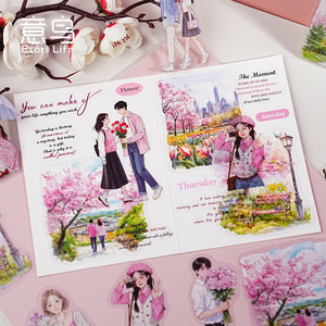 Yiniao ชุดสติกเกอร์สำหรับสัตว์เลี้ยงมีความสดใหม่แนวย้อนยุคและน่ารักคู่มือตัวละครวัสดุตกแต่ง DIY - Product Image 4