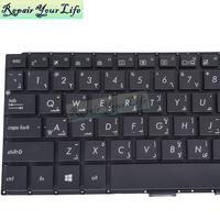 AR arabe avec clavier d'ordinateur portable rétro-éclairé pour Asus ZenBook UX410 UX310 UX410UA UX410UQ UX410UF RX410 0KNB0-2631US00 0KN0-UM2US16