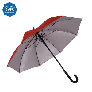 Custom Personal Red Windproof Straight UV Anti <b>Umbrella</b> Modern Design with Fiberglass Frame Personalized Printing Option - Product Image 1