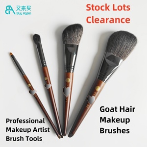 Liquidation luxe professionnel maquilleur <span class=keywords><strong>maquillage</strong></span> <span class=keywords><strong>pinceau</strong></span> outils cruauté gratuit unique brun naturel animal chèvre cheveux <span class=keywords><strong>pinceau</strong></span> <span class=keywords><strong>de</strong></span> <span class=keywords><strong>maquillage</strong></span> - Product Image 2