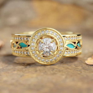 Anello in Stile Etnico Vintage per Donne, Gioiello Artistico e Alla Moda - Product Image 1