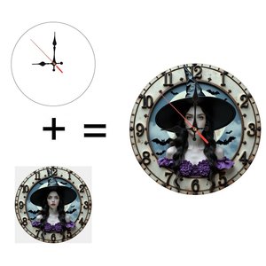 Round Wooden <b>Wall</b> <b>Clock</b> 25x25Cm Rustic <b>Silent</b> Farmhouse Home Decor <b>Clock</b> - Product Image 6
