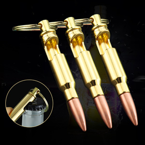 Logo personnalisé Bar Tool Gold .<span class=keywords><strong>308</strong></span> Cal Bullet Shape Décapsuleur Bière Soda Porte-clés Porte-clés - Product Image 6