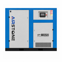 Compresor de Aire de Tornillo Lubricado por Agua, Sin Aceite, de Baja Vibración, Ahorrador de Energía, 110KW 150HP 10bar, Motor Sin Aceite