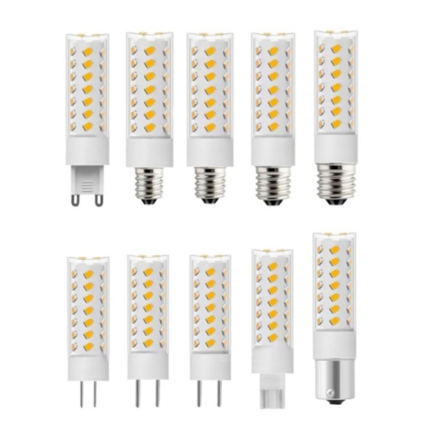 LED Dimmable Corm Lamp Bulb Candle Light Lighting G4 G8 G9 E11 E12 E14 E17 BA15S T10 8W Marm Cold White SMD2835 12V 110V 230V