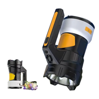 Lampe de camping télescopique Lanterne de camping Lampe de travail LED rechargeable avec support Lampe de poche portable pour randonnée Camping Pêche