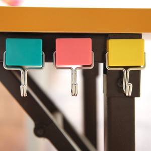 Japanese-style creative magnetic <b>hook</b>, seamless hanging for household microwave and refrigerator, nail-free magnetic adhesive - Product Image 1