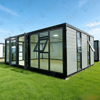 Maison conteneur extensible étanche FLKT à prix abordable, garantie 2 ans, usine source, maison préfabriquée modulaire pour les secours en cas de catastrophe