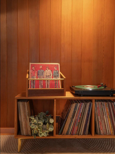 202411 Bằng Gỗ <span class=keywords><strong>CD</strong></span> Đứng Vinyl Ghi Lưu Trữ Trường Hợp Máy Tính Để Bàn <span class=keywords><strong>CD</strong></span> Lưu Trữ Trường Hợp Óc Chó Vinyl Ghi Lưu Trữ Crate Cho Album - Product Image 6