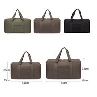 Extragroße Kapazität Unisex Wasserdichte Reißverschluss-Canvas-Tasche Weekender Sporttasche Fallschirm-Cargo-Reisetasche Designer
