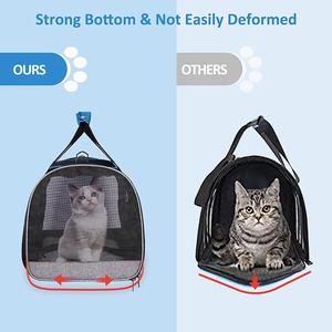 ZYZ PET TSA kedi taşıyıcı sırt çantası yumuşak taraflı havayolu onaylı, köpek seyahat çantaları büyük <span class=keywords><strong>20</strong></span> <span class=keywords><strong>lbs</strong></span> ve küçük orta köpek yürüyüş - Product Image 2
