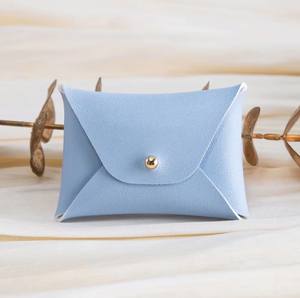 Luxury PU Leather Jewelry <b>Envelope</b> Pouch with Snap Button, Multi-color Portable <b>Gift</b> Bag for Rings Necklaces Earrings Storage - Product Image 4