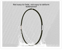 Collier d'ions négatifs en silicone Collier en acier au titane Usine quantique Bijoux personnalisés Pendentif intégré en silicone