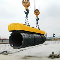 Électroaimant de levage résistant aux hautes températures pour ferraille et billettes métalliques - Grue magnétique de levage robuste IP68