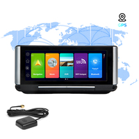 4G Dash Cam Pantalla táctil de 7 pulgadas + GPS Monitoreo remoto Navegación, Grabadora de video para vehículos de doble lente